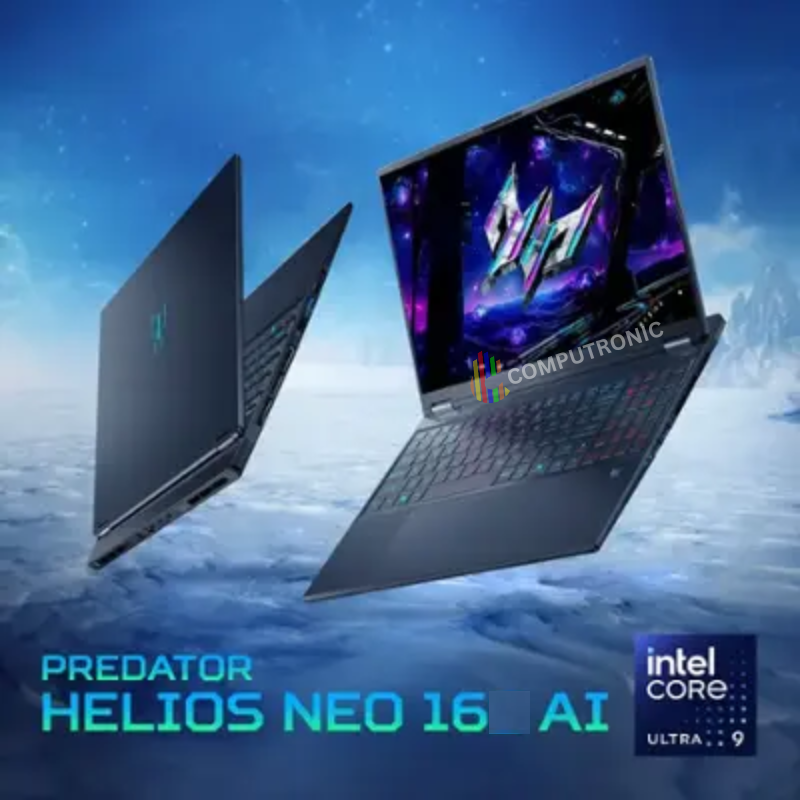 ACER PREDATOR HELIOS NEO 16 AI NH.QX3EM.001 I Intel Ultra 9 275HX, 32GB RAM, 1TB SSD, 16" WQXGA 240Hz, 8GB NVIDIA RTX5070, Win11 Home, Eng-Arab Keyboard, Black, Acer Warranty