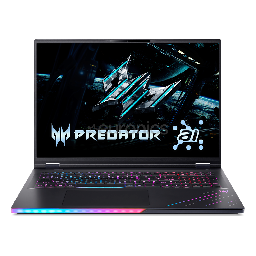 ACER PREDATOR HELIOS 18 AI NH.QVWEM.001 I Intel Ultra 9 275HX, 192GB RAM, 3TB SSD, 18" WQUXGA IPS Mini LED 120Hz, 24GB NVIDIA RTX5090, Win11 Pro, Eng-Arab Keyboard, Black