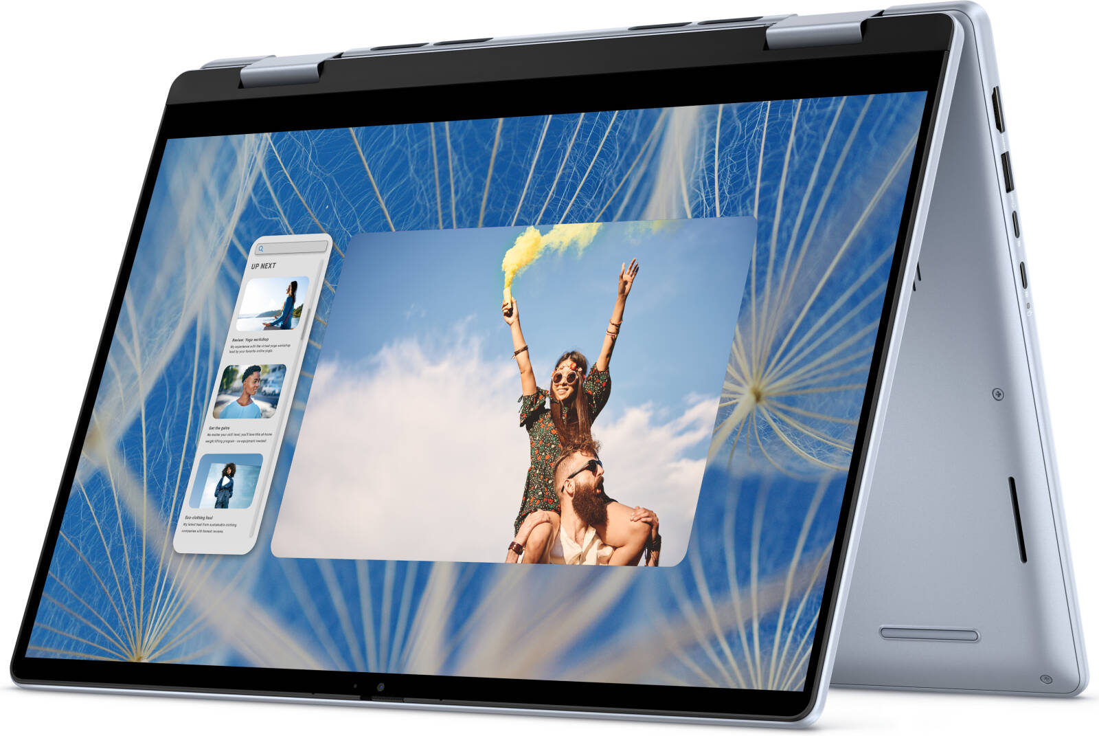 DELL INSPIRON 14 7440-INS-1001 2-IN-1 | Intel Core 7 150U, 16GB RAM, 1TB SSD, 14" FHD+ Touch & Flip, Stylus Pen, Intel Graphics, Win 11 Home, Eng-Arab  Keyboard, Ice Blue.