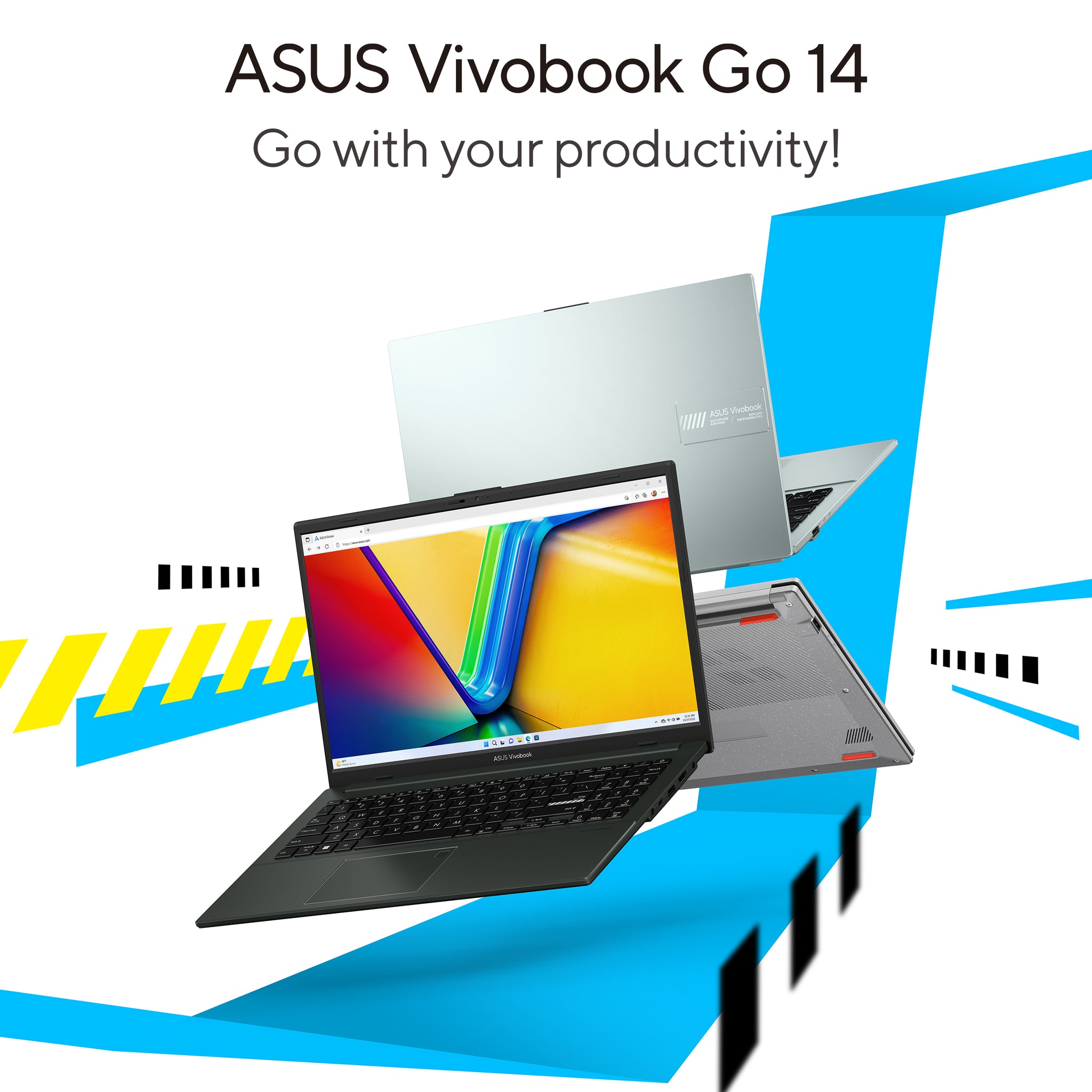 ASUS VIVOBOOK GO 14 E1404GA-NK039W | Intel Core i3 N305, 8GB RAM, 256GB SSD, 14" FHD, Intel IRIS Graphics, Win11 Home, Eng-Arab Keyboard, Silver