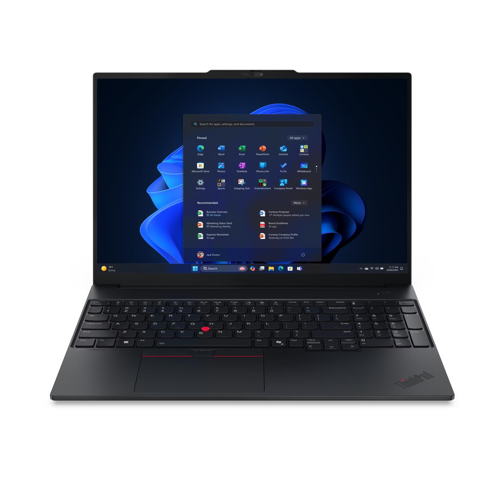 LENOVO THINKPAD E16 Gen 3 - 21SR005HGR | Intel Core Ultra 7 255H, 16GB RAM, 512GB SSD, 16"WUXGA IPS, Intel Graphics, Win 11 Pro, Eng Arab Keyboard, Lenovo Warranty