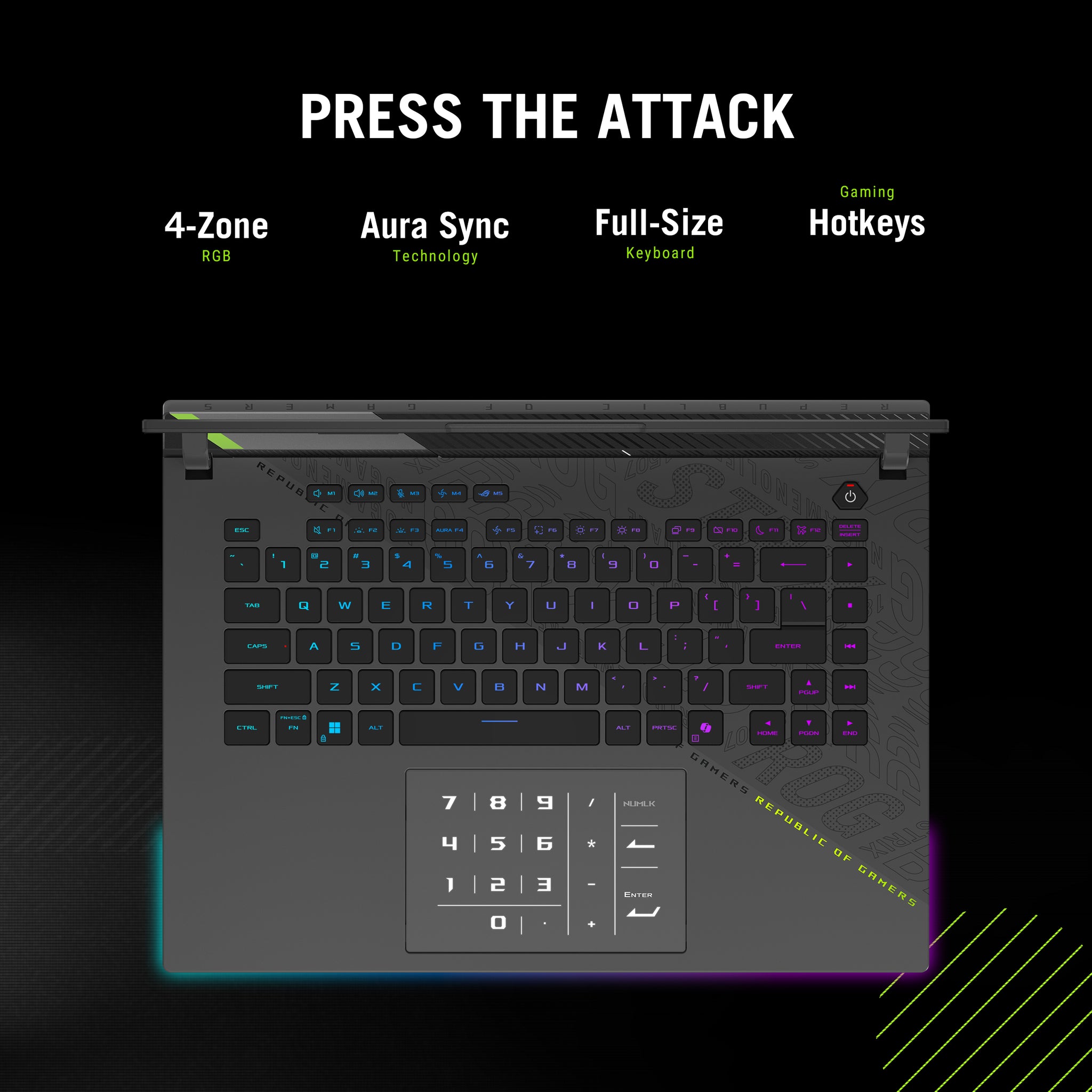 ASUS ROG STRIX G16 G614FM-RV169W | AMD Ryzen 9 9955HX, 16GB RAM, 1TB SSD, 16" WUXGA 165Hz, 8GB NVIDIA RTX 5060, Win11 Home, Eng-Arab Keyboard, Eclipse Gray, Asus Warranty + ROG Backpack