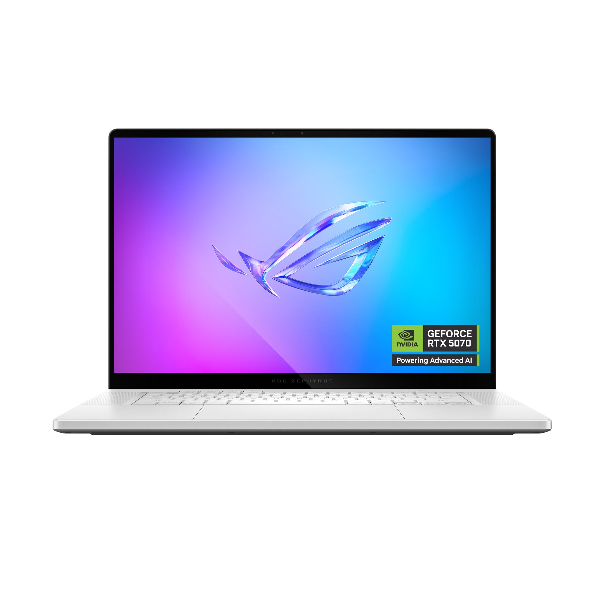 ASUS ROG ZEPHYRUS G16 GA605KP-AI-OLED322W | AMD Ryzen AI 7 350, 32GB RAM, 2TB SSD, 16.0" OLED WQXGA 240Hz, 8GB NVIDIA RTX 5070, Win 11 Home, Eng-Arab Keyboard, White + ASUS Sleeve & Mouse