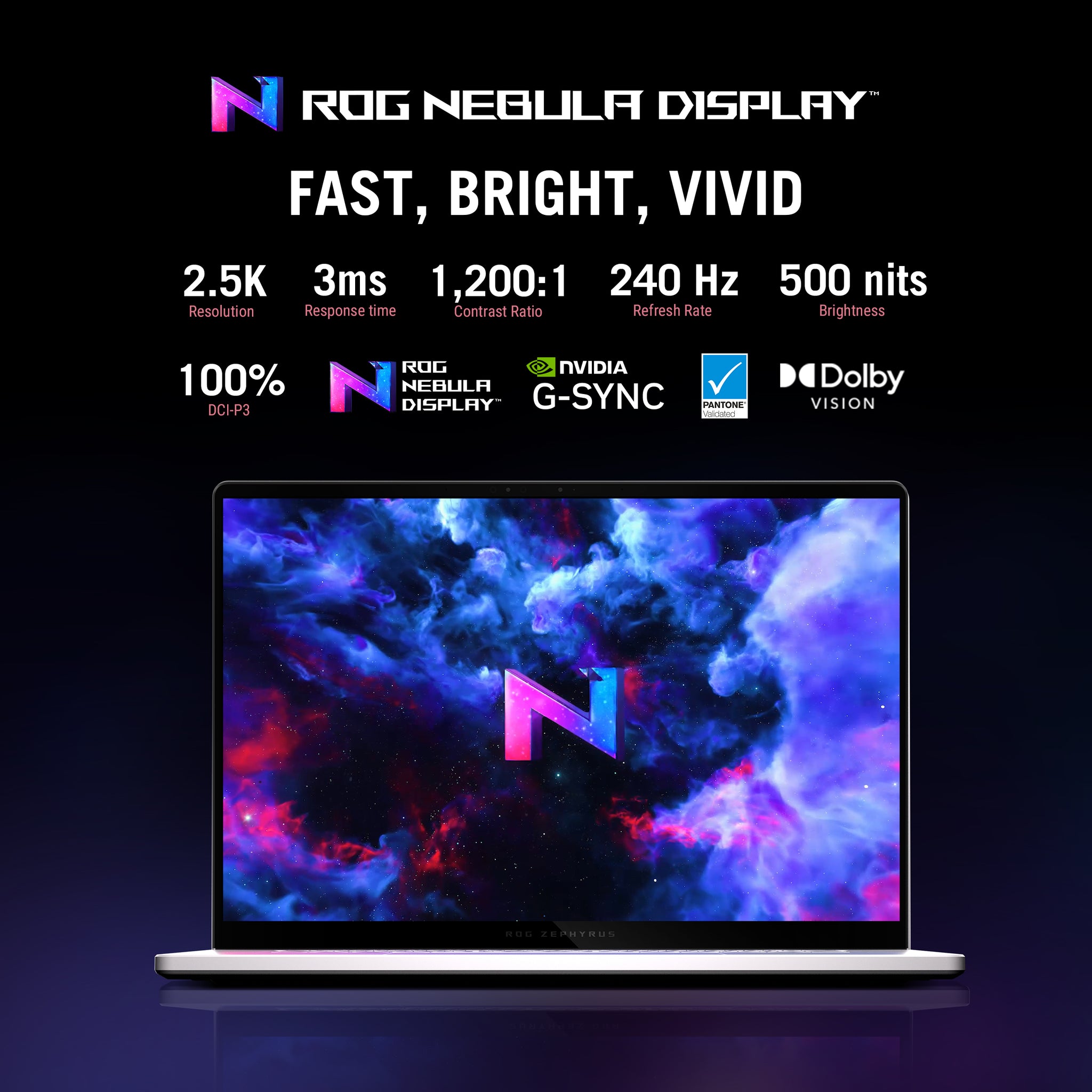 ASUS ROG ZEPHYRUS G16 GA605KP-AI-OLED322W | AMD Ryzen AI 7 350, 32GB RAM, 2TB SSD, 16.0" OLED WQXGA 240Hz, 8GB NVIDIA RTX 5070, Win 11 Home, Eng-Arab Keyboard, White + ASUS Sleeve & Mouse