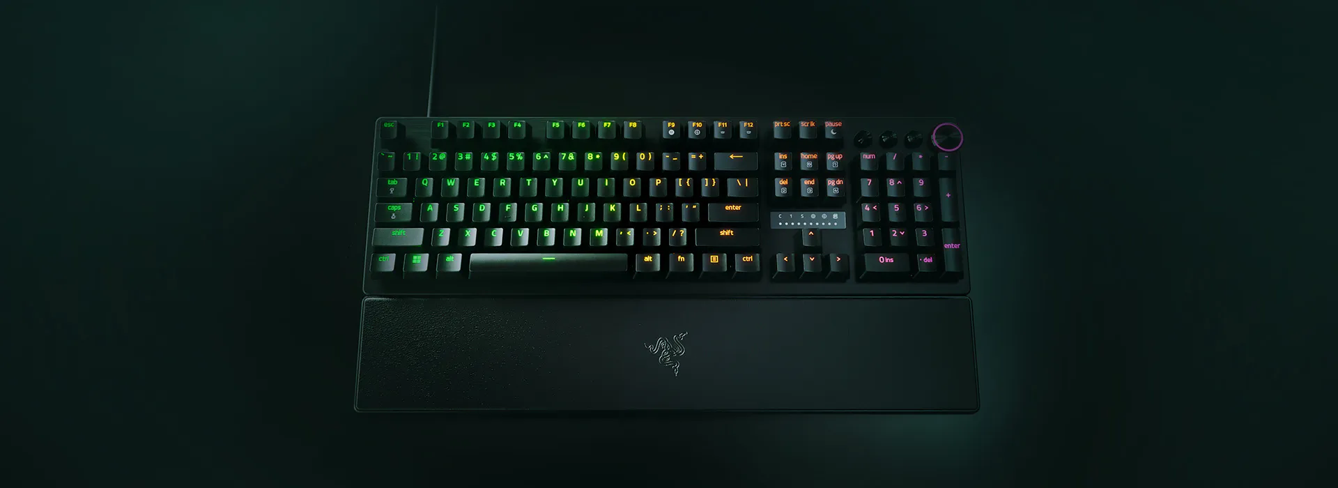 RAZER HUNTSMAN V3 PRO - RZ03-04970100-R3M1 | Analog Optical Esports Keyboard, 0.1-4.0 MM Adjustable Actuation, Rapid Trigger Mode, Quick Onboard Adjustments