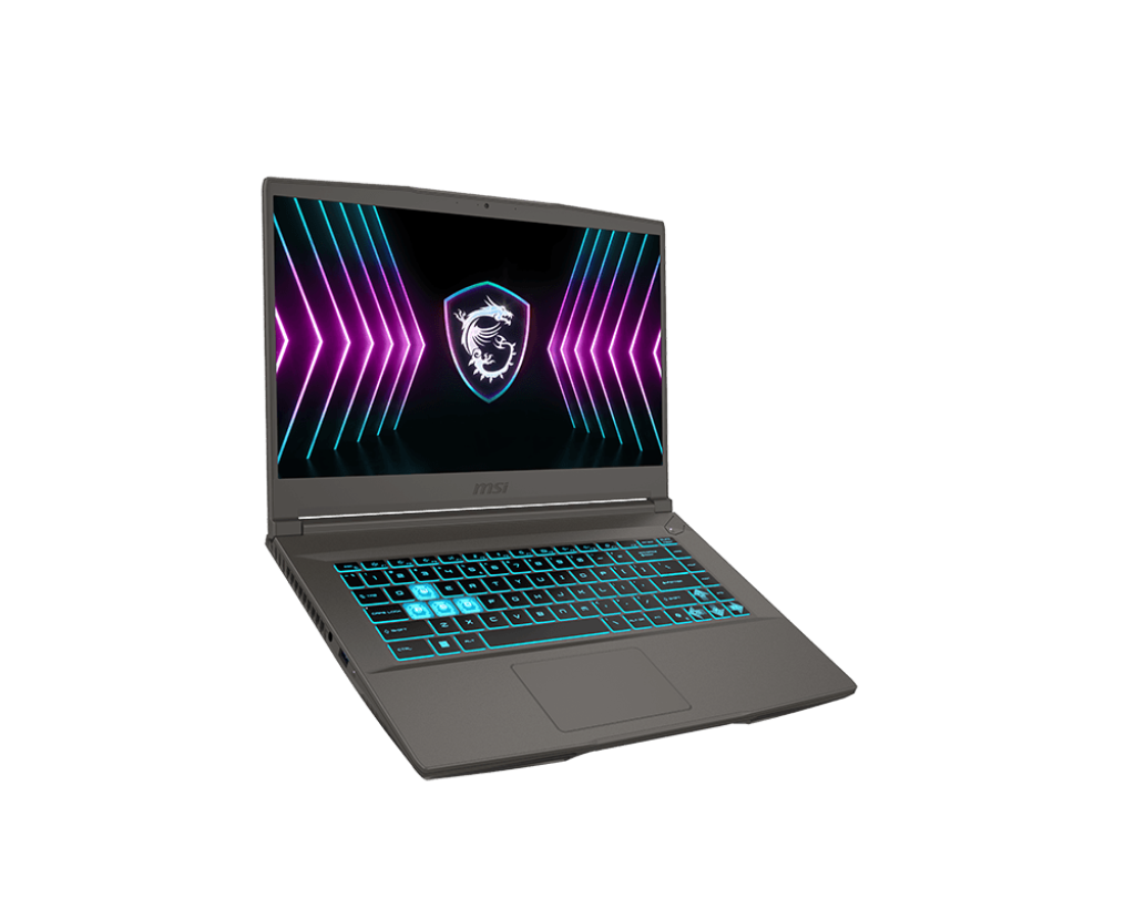 MSI THIN 15 B2RVE 9S7-16R831-3097 | Intel Core 7 240H, 16GB RAM, 512GB SSD, 15.6"FHD IPS 144Hz, 6GB NVIDIA RTX4050, Win11 Home, Eng-Arab Keyboard, Gray