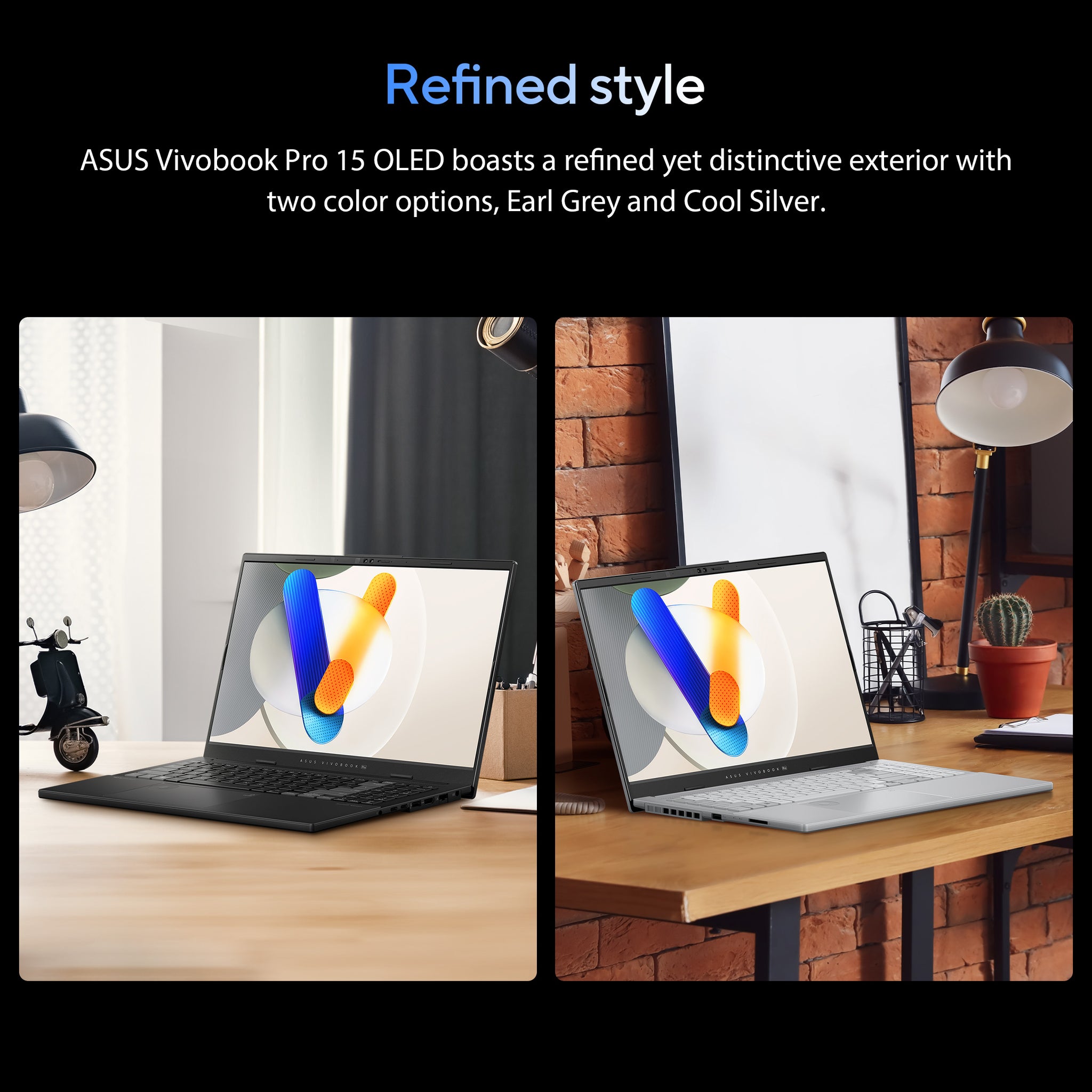 ASUS VIVOBOOK PRO 15 OLED N6506MU-MA011W | Intel Core  Ultra 9 185H 2.3GHz, 16GB RAM, 1TB SSD, 15.6" OLED 3K 120Hz, 6GB NVIDIA RTX 4050, Win11 Home, Eng-Arab K/B, Grey