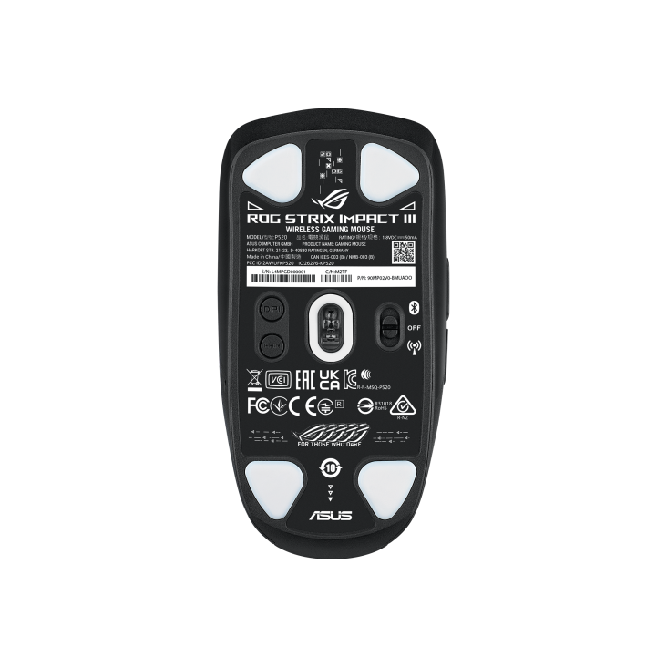 ASUS ROG STRIX IMPACT III WIRELESS Gaming Mouse | Lightweight 57grams Design, Upto 36000 DPI,