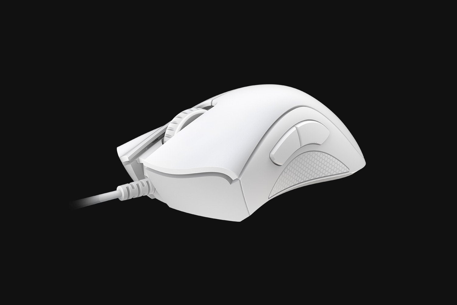 RAZER DEATHADDER ESSENTIAL - RZ01-03850200-R3M1 | White Edition Ergonomic Wired Gaming Mouse, True 6400 DPI Optical Sensor, 5 Programmable Buttons