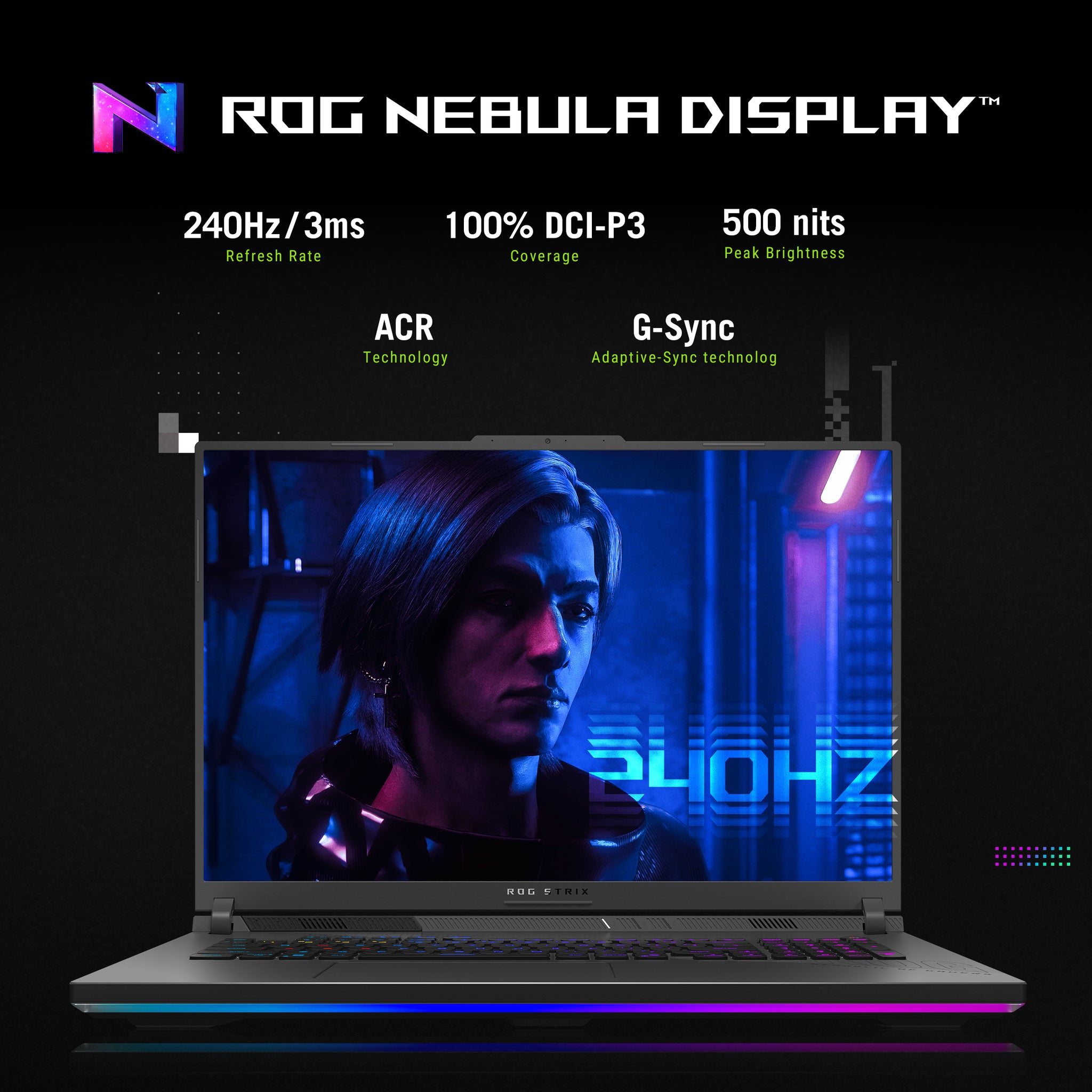 ASUS ROG STRIX G18 G815LW-S9033W | Intel Core Ultra 9 275HX, 32GB RAM, 1TB SSD, 18" WQXGA 240Hz, 16GB NVIDIA RTX 5080, Win 11 Home, Eng-Arb Keyboard, Gray + ROG Backpack