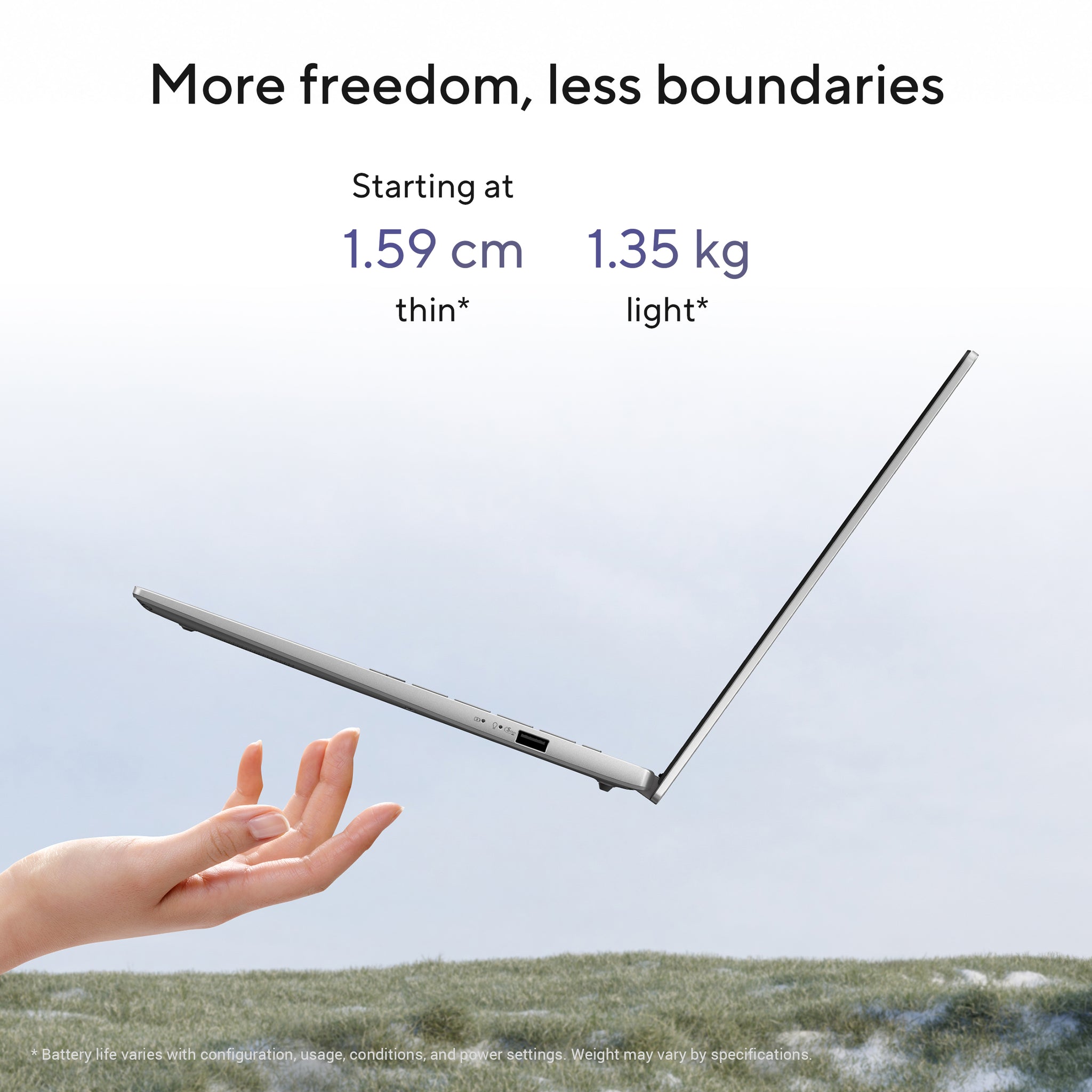 ASUS VIVOBOOK S14 S3407QA-KP014W | Snapdragon X X1 26 100, 16GB RAM, 1TB SSD, 14.0" WQXGA, Qualcomm Adreno GPU, Win 11 Home ( ARM), Eng-Arab Keyboard, Matte Gray