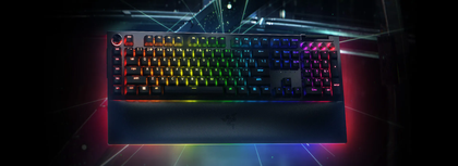RAZER BLACKWIDOW V4 PRO - RZ03-04680100-R3M1 | Mechanical Gaming Keyboard, Razer Green Switches Tactile And Clicky, Razer Command Dial and 8 Dedicated Macro Keys, Multi Function Roller and 4 Media Keys