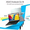 ASUS VIVOBOOK GO 14 E1404GA-NK039W | Intel Core i3 N305, 8GB RAM, 256GB SSD, 14" FHD, Intel IRIS Graphics, Win11 Home, Eng-Arab K/B, Silver