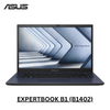 ASUS EXPERTBOOK B1 B1402CVA-NK2474X | Intel Core i7 1355U, 16GB RAM, 512GB SSD, 14" FHD, Intel UHD Graphics, Windows 11 Pro, Eng-Arab Keyboard, Black + Wireless Mouse