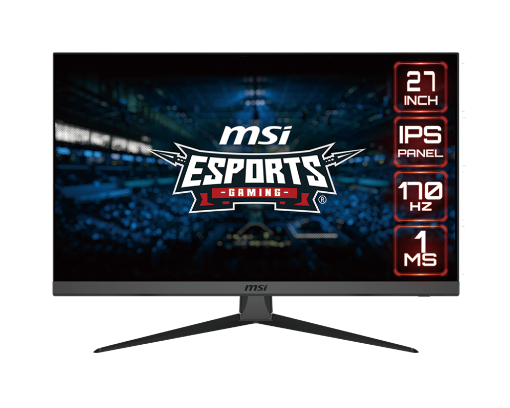 MSI G2722  9S6-3CB51T-078  | Esprots Gaming Monitor,  27" FHD (1920x1080) IPS Level 170Hz Display, 1ms Fast Response Time, HDMI / DP