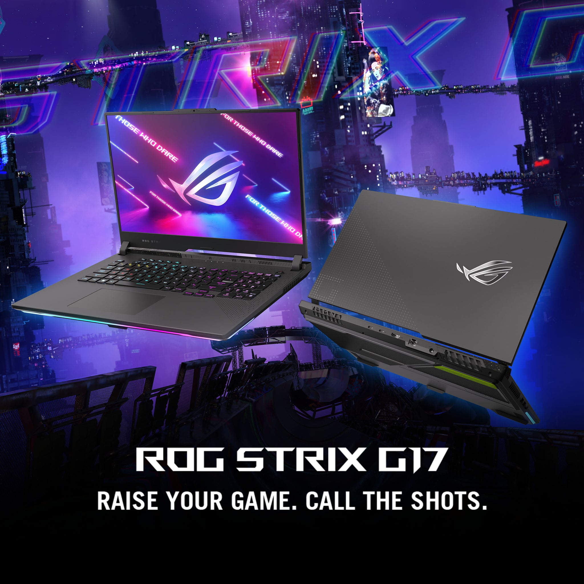 ASUS ROG STRIX G17 G713PI-9321G | AMD Ryzen 9 7845HX, 32GB RAM, 1TB SSD, 17.3" FHD 144Hz, 8GB NVIDIA RTX 4070, Win11 Home, Eng-Arb K/B, Gray