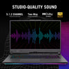 ASUS ROG STRIX G17 G713PV-HX162W | AMD Ryzen 9 7940HX, 16GB RAM, 1TB SSD, 17.3" FHD 144Hz, 8GB NVIDIA RTX 4060, Win11 Home, Eng-Arb Keyboard, Gray