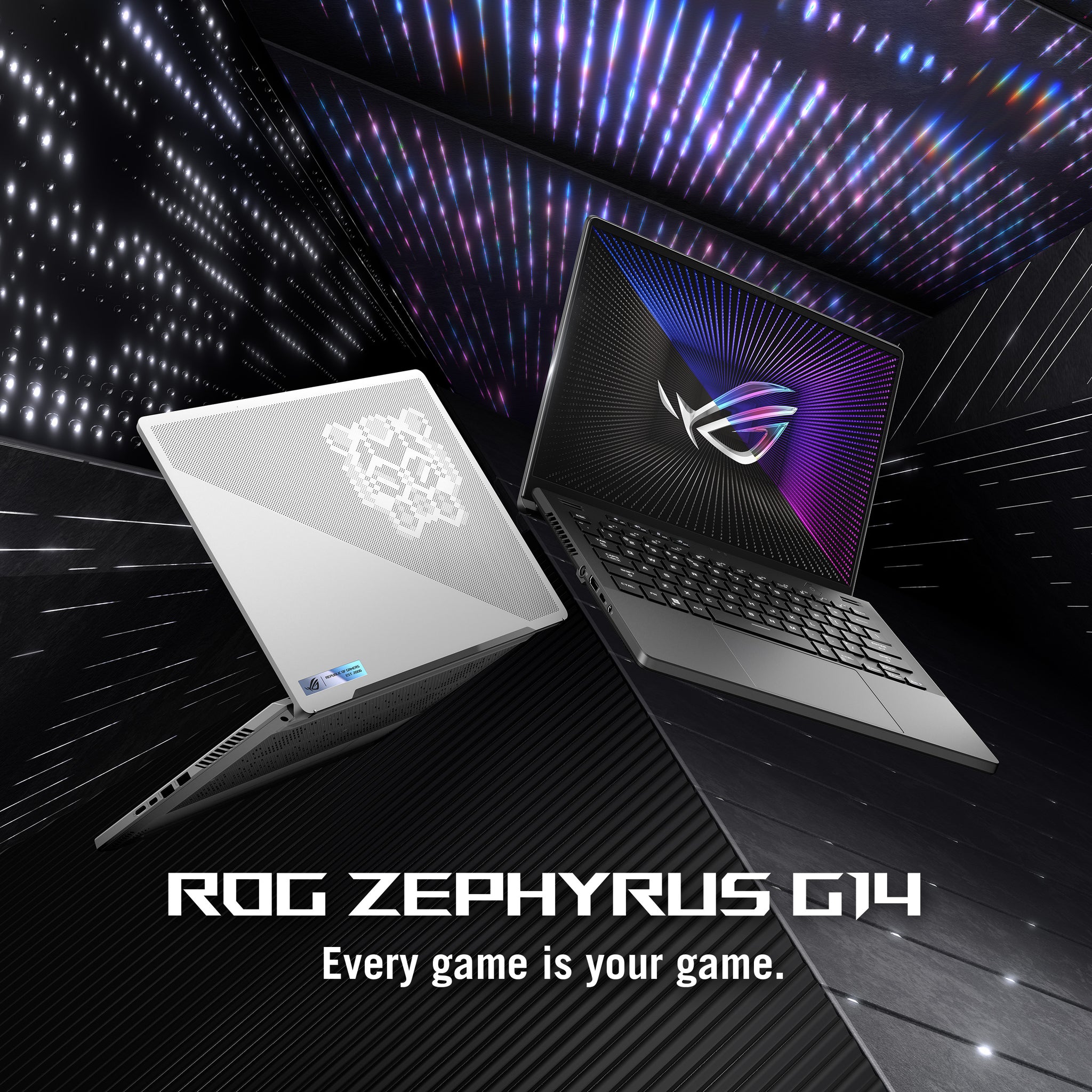 ASUS ROG ZEPHYRUS G14 GA402NU-7161G | AMD RYZEN 7 7735HS, 16GB RAM, 1TB SSD, 14" WQXGA+ 165HZ, 6GB NVIDIA RTX4050, Win11 Home, Eng-Arab K/B, Gray