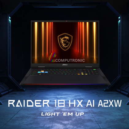 MSI RAIDER 18 HX AI A2XWJG  9S7-182462-058 | Intel Core Ultra 9 285HX, 64GB RAM, 2TB SSD, 18