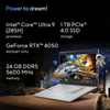 ASUS VIVOBOOK PRO 15 OLED N6506CU-MA034W | Intel Core  Ultra 9 285H, 24GB RAM, 1TB SSD, 15.6" OLED 3K 120Hz, 6GB NVIDIA RTX 4050, Win11 Home, Eng-Arab Keyboard, Gray
