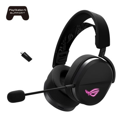 ASUS ROG PELTA Tri Mode Wireless Gaming Headset | ROG SpeedNova Wireless Technology, 50mm ROG Titanium Plated Diaphragm Drivers, 10mm Super Wideband Boom Microphone