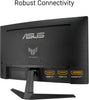 ASUS TUF GAMING VG27VQ3B | Curved Gaming Monitor – 27 inch Full HD, 180Hz, ELMB SYNC, FreeSync, 1ms response time, 90% DCI-P3, Display Widget Center