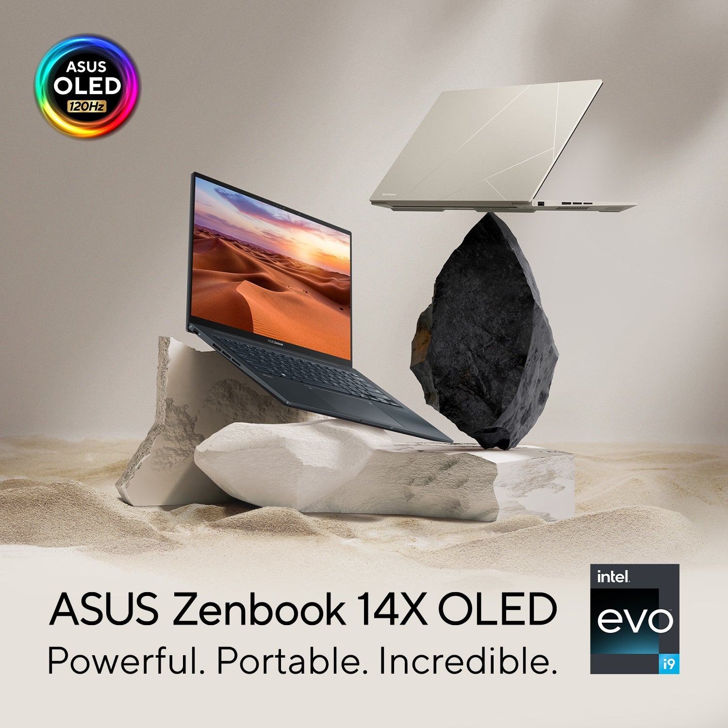 ASUS ZENBOOK 14 UX3404VA-OLEDI9G | Intel Core  i9 13900H, 16GB RAM, 1TB SSD, 14.5"OLED 2.8K (2880x1800), Intel IRIS Xe Graphics, Win11 Home, Eng-Arabic K/B, Grey