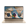 ASUS ZENBOOK 14 UX3480KA-U1011W | AMD Ryzen AI 7 345, 24GB RAM, 512GB SSD, 14.0" WUXGA OLED Screen, AMD Radeon Graphics, Windows 11 Home, Eng-Arab Keyboard, Zabriskie Beige