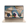 ASUS ZENBOOK 14 UX3480QA-U1158W | Snapdragon X X1 26 100, 8GB RAM, 512GB SSD, 14.0" WUXGA OLED Screen, Qualcomm Adreno GPU, Windows 11 Home, Eng-Arab Keyboard, Zabriskie Beige