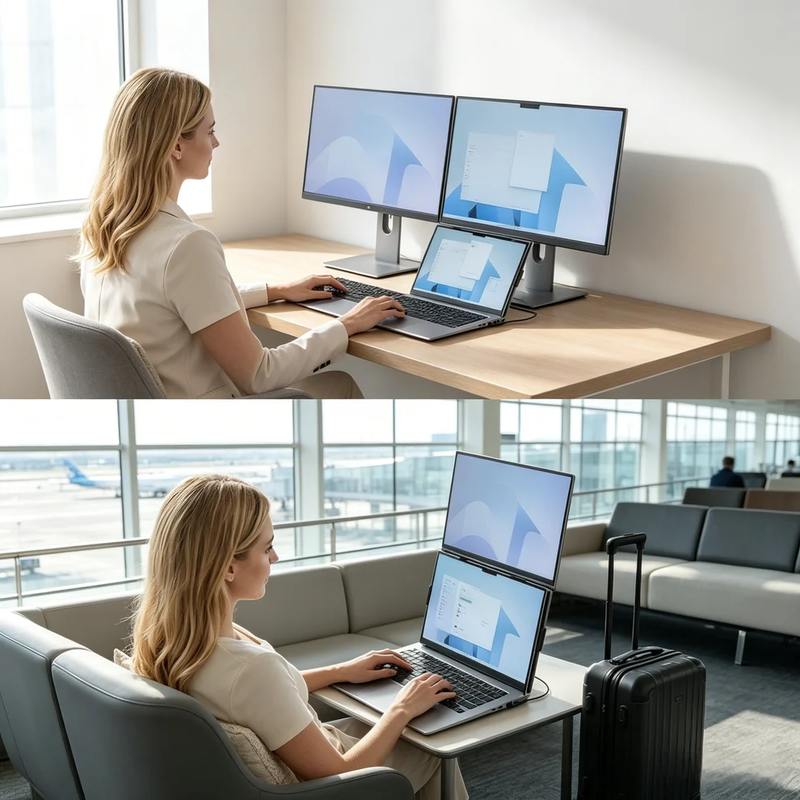 V2com S15 PLUS- Laptop Screen Extender – COMPUTRONIC UAE