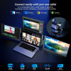 V2COM W3 | Quad Laptop Screen Extender, FHD 1080P IPS,  USB A/USB C, Portable Monitor For multitasking