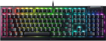 RAZER BLACKWIDOW V4 X - RZ03-04703500-R391 | Mechanical Gaming Keyboard, Razer Green Switches Tactile And Clicky, 6 Dedicated Macro Keys, Multi Function Roller and Secondary Media Keys