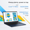 ASUS VIVOBOOK 15 X1504VA-NJ687W | Intel Core 7 150U 1.8GHz, 16GB RAM, 512GB SSD, Intel Graphics, 15.6" FHD, Win11 Home, Eng-Arab Keyboard, Silver