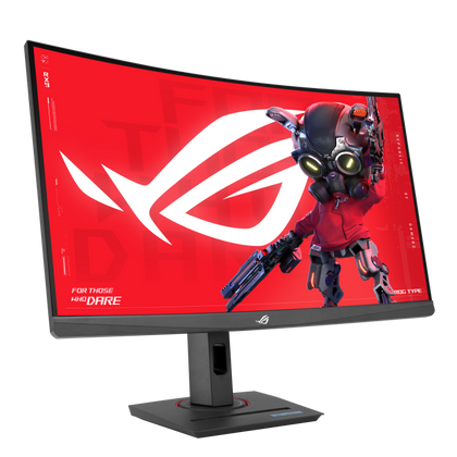 ASUS ROG STRIX XG27WCS | USB Type-C Gaming Monitor – 27-inch 2560x1440, Curved, 180Hz (Above 144Hz), 1ms (GTG), Fast VA, Extreme Low Motion Blur Sync, USB Type-C, FreeSync, DisplayWidget Center, tripod socket, HDR