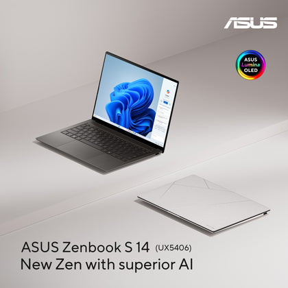 ASUS ZENBOOK S 14 OLED UX5406SA-OLEDU731WG | Intel Core Ultra 7 258V 32GB, 32GB RAM, 1TB SSD, 14.0
