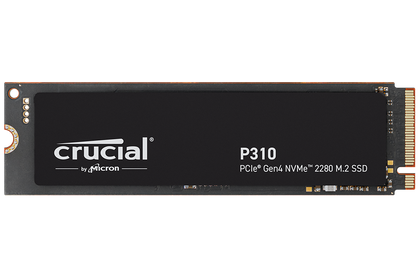 CRUCIAL P310 2TB PCIe Gen4 NVMe 2280 M.2 SSD - Speeds 7100MB/s Read, 6000MB/s Write  - CT2000P310SSD8
