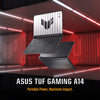 ASUS TUF GAMING A14 FA401EA-RG002W | AMD Ryzen AI MAX+ 392, 32GB RAM, 1TB SSD, 14" WQXGA IPS 165Hz, AMD RADEON 8060S GRAPHICS, Windows 11 Home, Eng-Arabic Keyboard, Gray + TUF Backpack