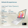 ASUS ZENBOOK 14 OLED UX3405CA-PZ052W | Intel Core Ultra 7 255H, 16GB RAM, 1TB SSD, 14.0" OLED 3K Touch Screen, Intel Arc Graphics, Win11 Home, Eng-Arab Keyboard, Ponder Blue + Sleeve