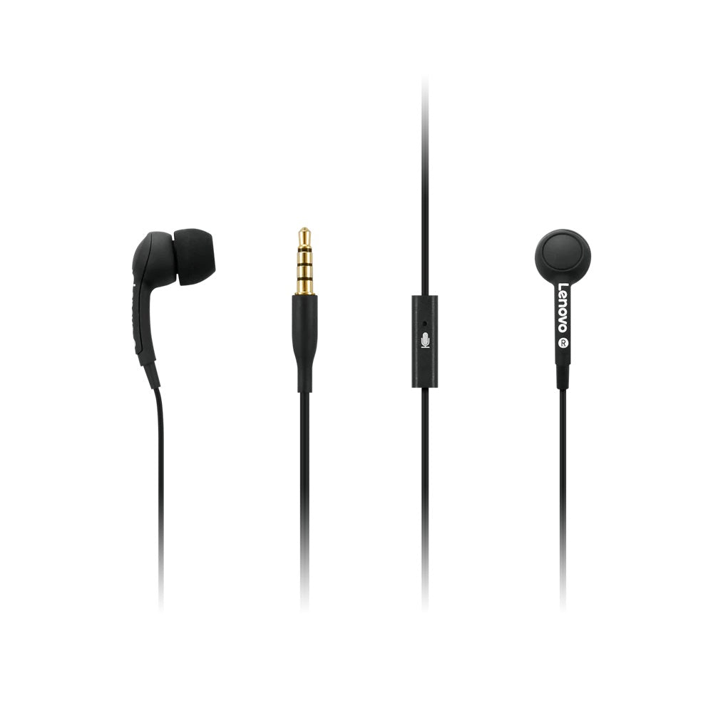 LENOVO 100 IN-EAR HEADPHONE- GXD0S50936 | Excellent Noise Isolation, 1.5m Cable With 3.5mm Jack For Laptop, Tablet And Mobile